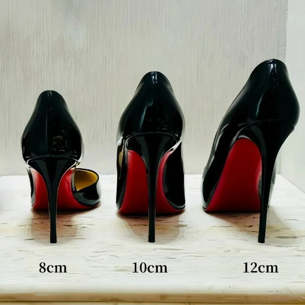 

Designer Women High Heels Sandals Red Smooth Bottomed Heels 6cm 8cm 10cm 12cm Stiletto Heel Pointed Toes Nude Black Patent Leather Luxury Pumps dust bag Size 35-44, A14
