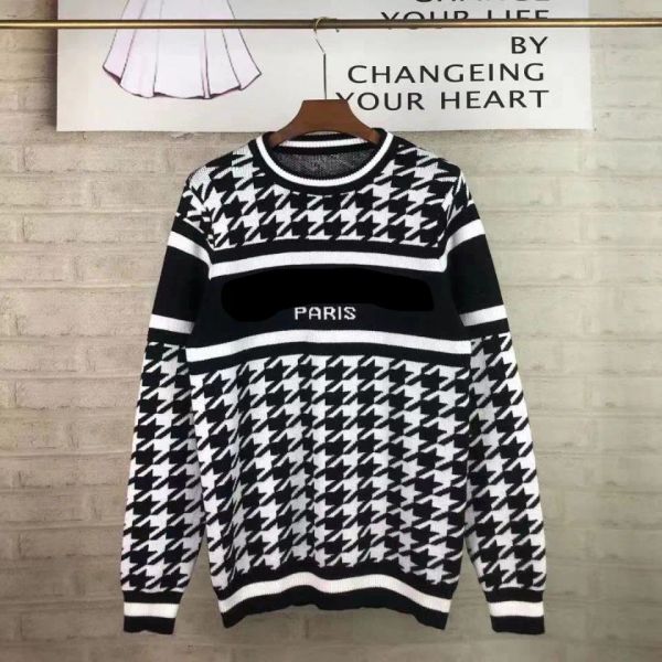 

Fall 2025 European high-end customized women' new high-quality casual sweater letter vintage thickened warm sweater sweater top  M L XL BFG2501086, Red