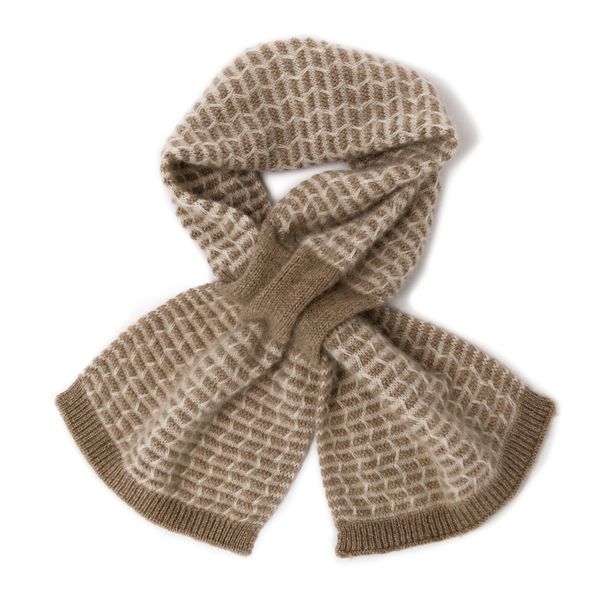 

1-791 Soft and fashionable color matching thickened knitted warm
