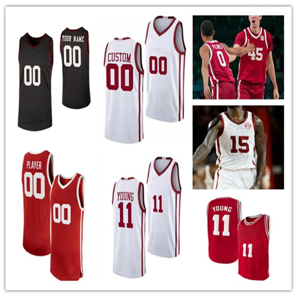 

NCAA College Basketball Jerseys Jeremiah Fears Jalon Moore 15 Miles Kobe Elvis Sam Godwin Glenn Taylor Jr. Brycen Goodine Trae Young 4XL, Men white style1 with sec patch