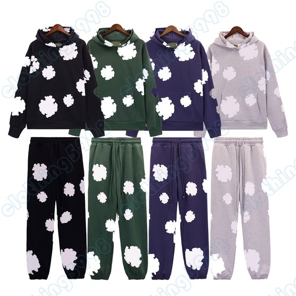 

Designer hoodie tracksuit mens sweater womens hoodies pullover fashion sweatshirts Hip Hop sportswear foaming print tops pants hoody size s m l, Gray