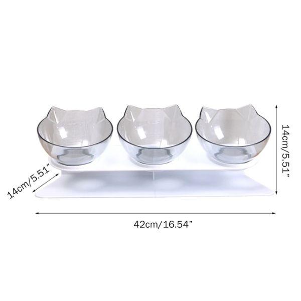 151906 The unique folding structure makes it easy to store and carry, allowing cats to eat anytime whether they are at home or traveling.