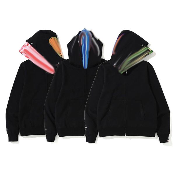 

mens hoodie sweatshirts zipper jacket hoodie classic animal fashion designer hoodie black color, Black green
