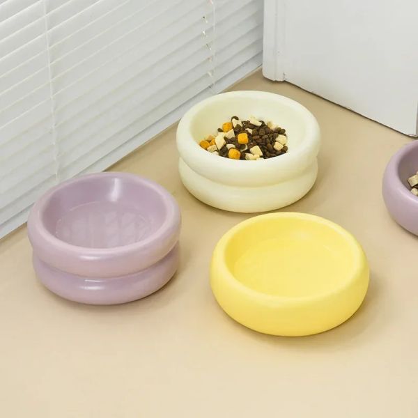 142022 Silicone cat bowl, soft and elastic, heat-resistant and tear-resistant, non-slip and non-turnover, super convenient to carry