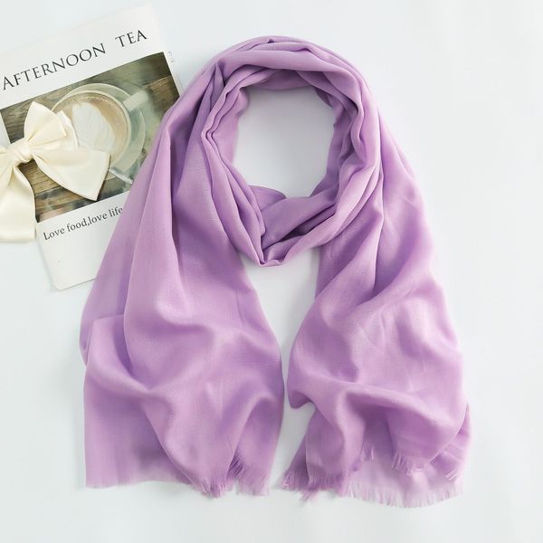 

10806 New autumn and winter solid color warm scarf women's fashion warm