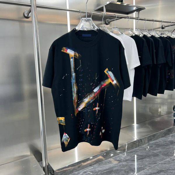 

2025 Mens Designers T Shirt Man Womens Tshirts With Letters Print Short Sleeves Summer Shirts Men Loose Tees Asian Size -XXXL BFG2501228, Silver