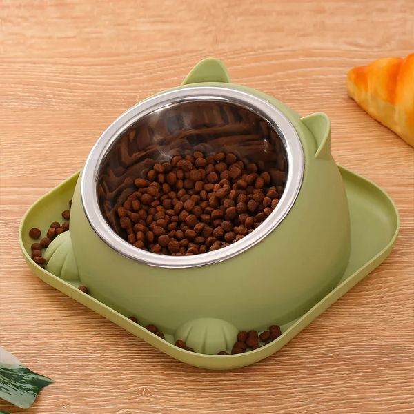 142598 Stainless steel cat bowls are easy to move and place, and they are also stable and not easily knocked over by cats