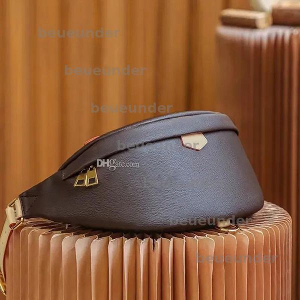 

Women designer bag Hobos Shoulder Waist Bags quality purse luxury fanny pack crossbody leather chest bag men belt bag Leather Travel Bag Brown color strap side