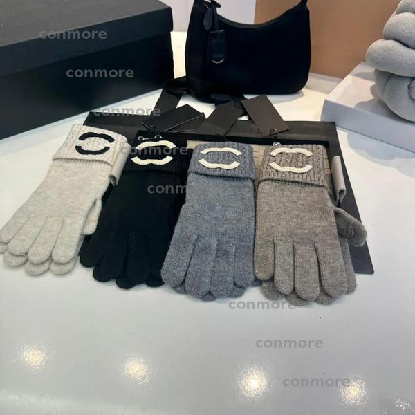 

Designer Men Autumn Gloves Warm Luxury Winter Womens thickening Knitted glove Five Fingers Cold proof Touch screen Mittens BFG25011010