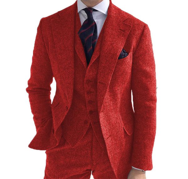 

3256 Men's three piece suit Korean style slim fit business suit, Gold