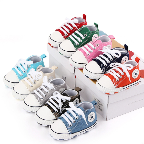 Newborn Boys Girls soft soled First Walkers 0-18M Autumn Spring Baby Shoes Wholesale