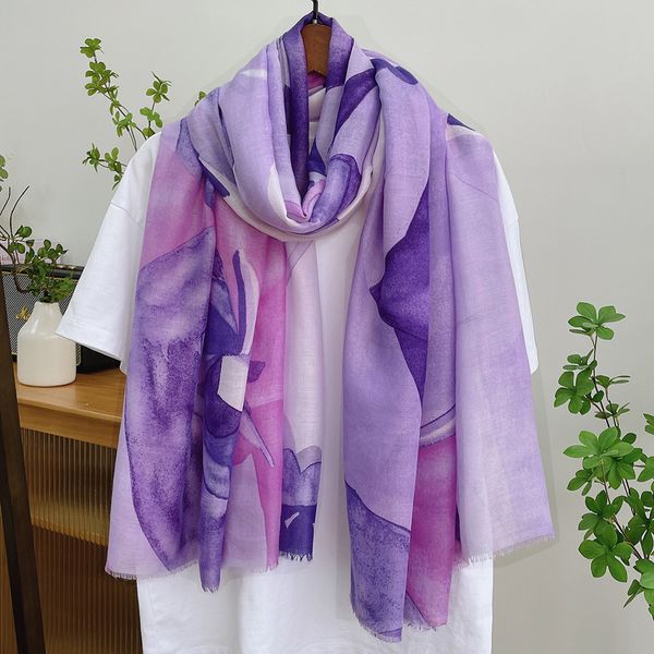 

European and American style cotton and linen scarf --81429