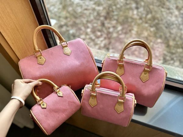 

High-grade Designer Tote Speed Shoulder Bags Genuine Leather Fashion Handbags Large Capacity Travel Bags001, Color 2