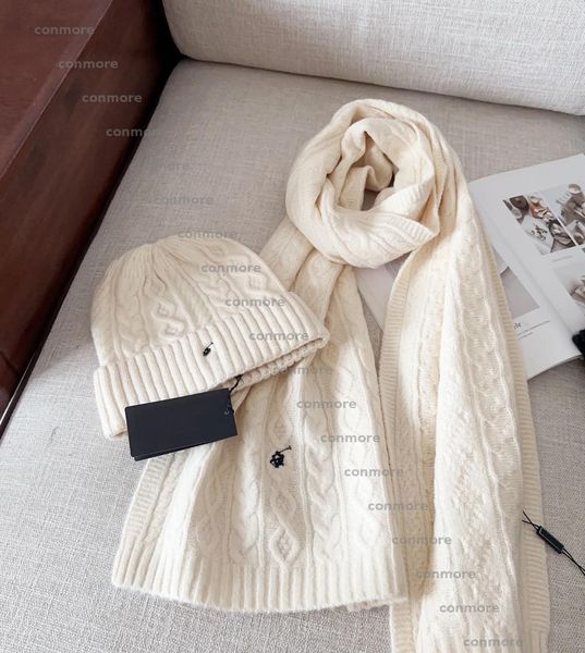 

Women's And Men's Designer Hats & Scarves Sets Luxury Scraves Unisex Couple Knitted Beanie Warmth For Autumn And Winter Fashion Gift BFG2501107