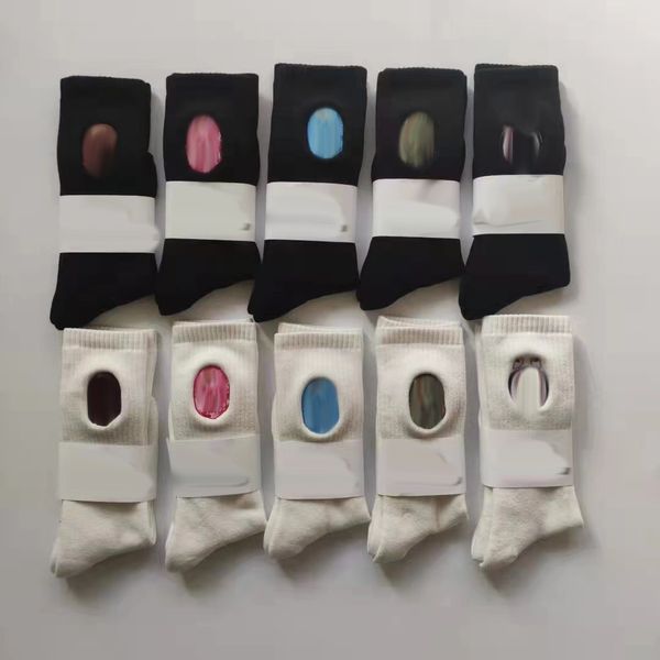 

mens socks designer socks embroidered towel bottom womens sports sock skateboard socks, White classic-middle