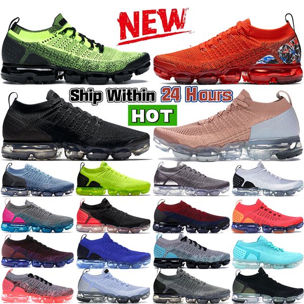 Designer fly mens 2.0 running shoes triple white volt black dark grey hot punch work blue rose gold Light Cream outdoor men women sports sneakers trainers EUR 36-45