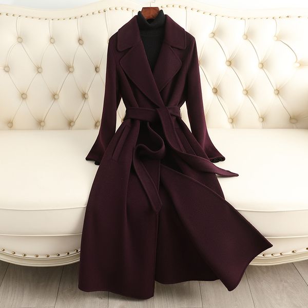 

D10308 New autumn and winter Korean style high-end fashion wool coat, Color 3