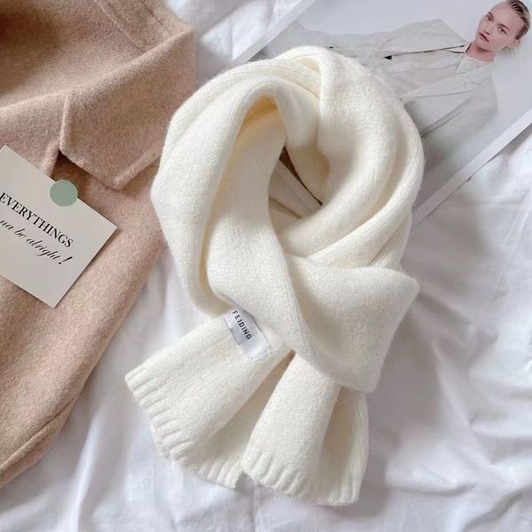 

1-814 Autumn and winter fashion ball warm knitted wool scarf for girls