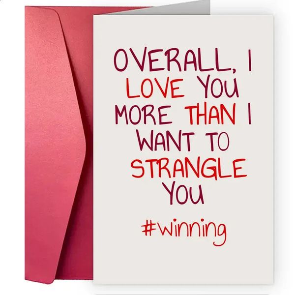 1 pc A Funny Creative Valentines Day Greeting Card Anniversary Cards For Him 250110 K260318