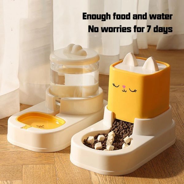 344756 Ceramic cat bowls are stable and relatively heavy, so they are placed firmly and are not easily knocked over when cats eat