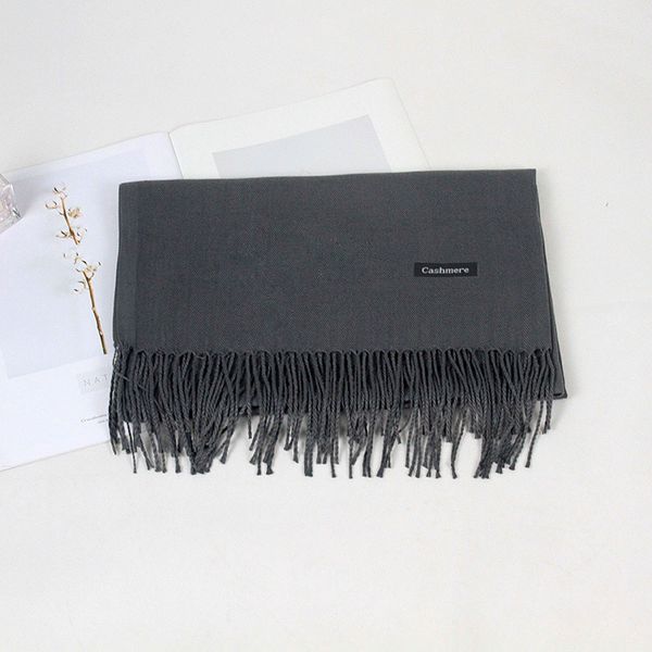 

10811 Women's solid color brushed thick long scarf no pilling