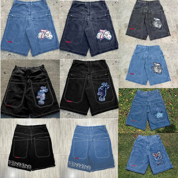 

mens jeans designer Y2K Summer Mens Beach Jeans trends women Denim shorts Pants street biker make old motorcycle short sweatpants asian size, Purple