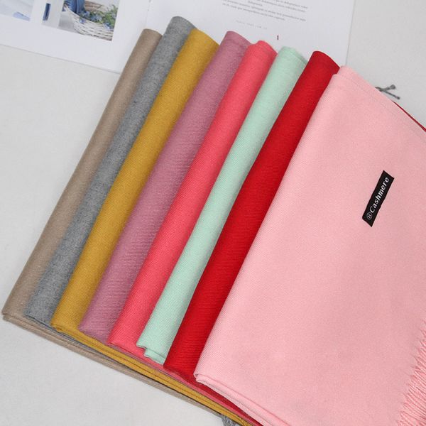 

10817 Autumn and winter new annual plaid splicing warm long scarf