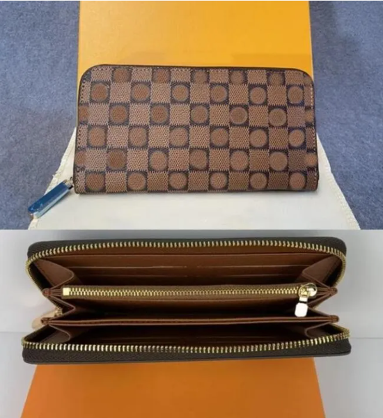 

2025 attice Folding long zipper Women Card Holder Purse, Grey