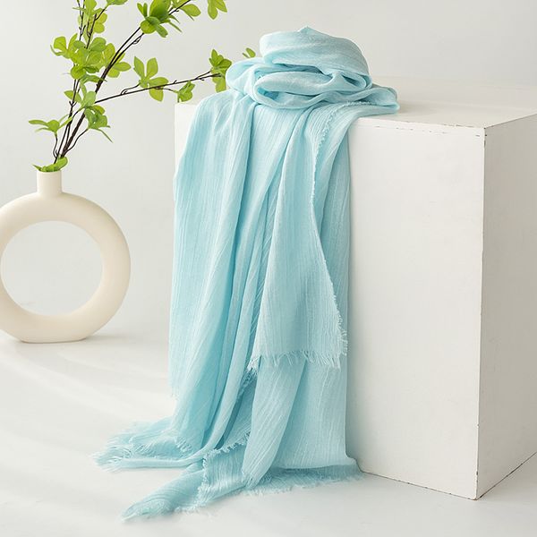 

1-642 Thickened pure cashmere scarf 2024 autumn and winter new heavy tassel