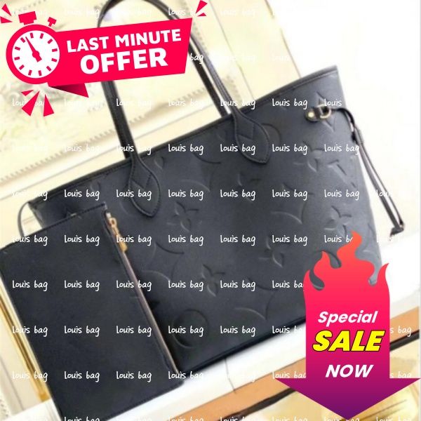 

2025 designer bag 2pcs Set Naverfull Enbossed Flower Women Cross body Handbag Shoulder Bags Fashion Composite Lady Clutch Tote Bag shopping Female Coin Purse Wallet, Black grid-wallet