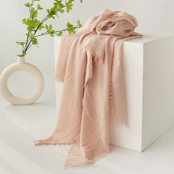 

3287 Solid color scarf for women autumn and winter solid color patch versatile fashion student