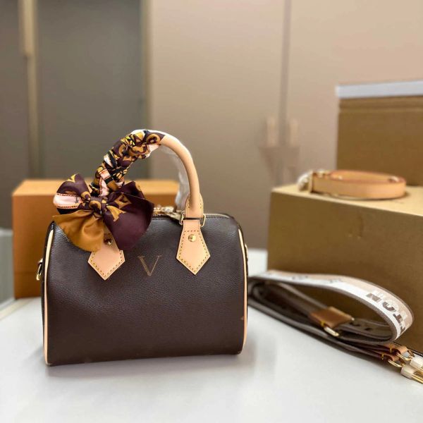 

Evening Bags speedys Totes Bags Top Designer Mini Nano Shoulder Bag Women Leather Denim Crossbody Luxury Brand Embossed Tote Purse Brown Flower HandbagSL7A, 19_ color