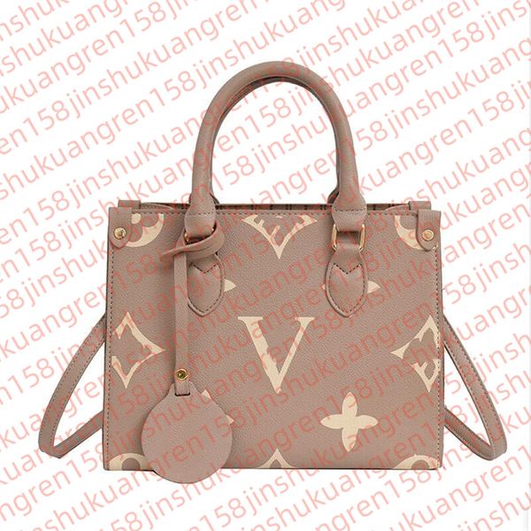 

Designer Bag On the go Embossed Black Flower Large Capacity GM MM Size Tote Bag Fashion Women Shoulder Bags Handbags Lady Crossbody Luxurys Female backpack, Multi-color