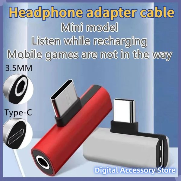Type-C To 3.5mm Jack Converter Earphone Audio Adapter Cable Type USB C Headphone Aux Cable Type C Converter Adapter Accessories