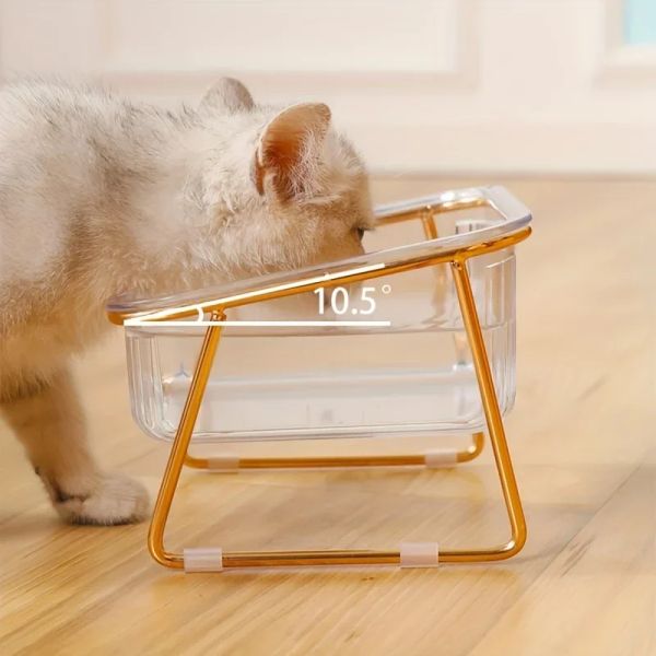 143846 The unique folding structure makes it easy to store and carry, allowing cats to eat anytime whether they are at home or traveling.