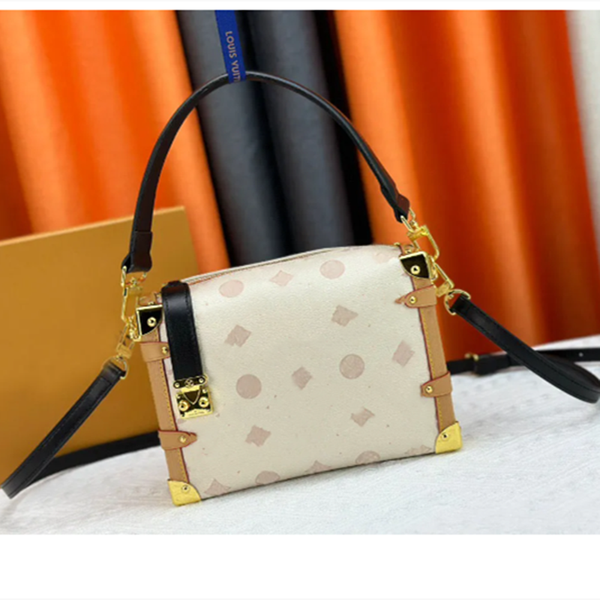 

2024 New Side Trunk Soft box bag Genuine leather design S-lock shoulder bag clutch handbag crossbody packages Tote bag, T2