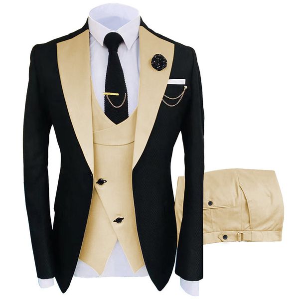 

3352 Zhongshan suit middle-aged jacket small suit Korean style slim fit business casual, Orange