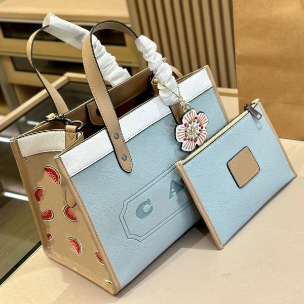 

Luxury Designer Totes Embroidery Handbags Shopping Bags Fashion Letters Pattern Spacious Large Capacity, Color#1