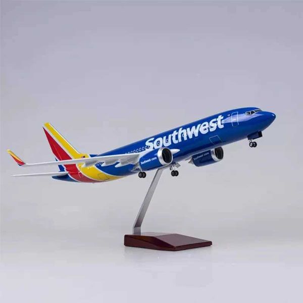 1/85 Scale 47CM 737 Series Airplane Model B737 American Southwest Airlines Diecasting Plastic Resin Aircraft Collection Gift X250114
