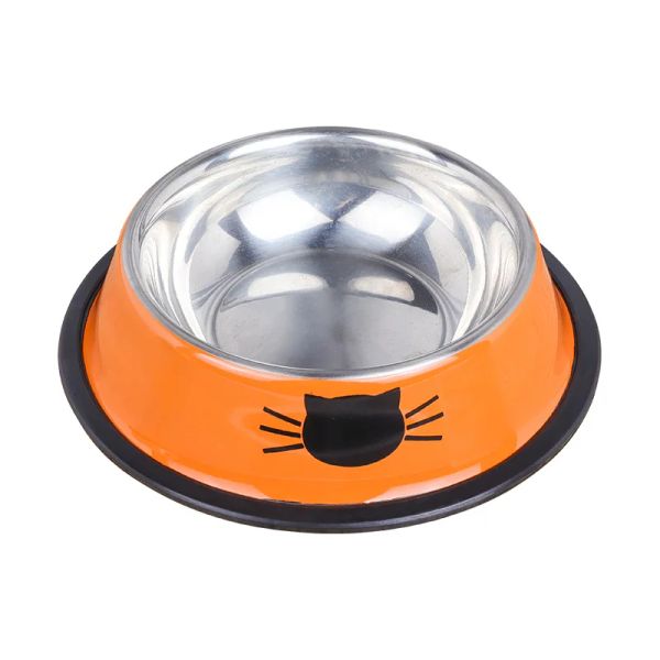 144201 Ceramic cat bowl, natural material, fired at high temperature, solid and smooth, easy to clean and non-toxic
