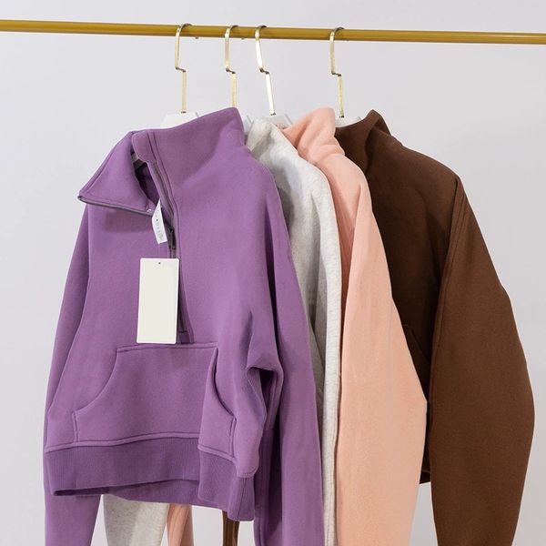 

Women Yoga Hoodie Half-Zip Stand Collar Breathable Comfortable Cotton Sweatshirt Gym Fitness Yoga Practice Sport Wear Fashion sweatshirt jacket Pullover, L1-graphite gray