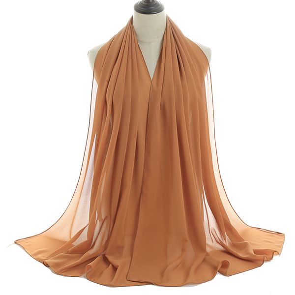 

1-433 Solid color scarf without pockets for women autumn and winter warm scarf