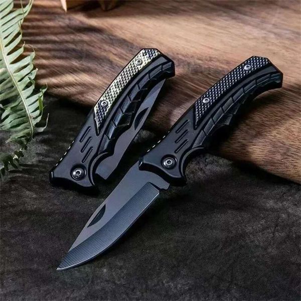 New EDC Stainless Steel Survival Knife, Stainless Steel Folding Knife, Multi functional Pocket Knife for camping