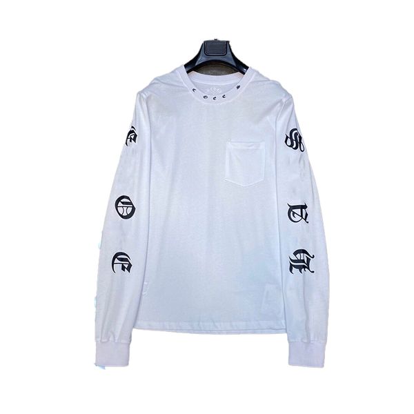 

ch hoodie mens designer t shirts Men Women Letter Printed Tshirts Fashion Spring Summer Long Sleeve Tops Hot Sale Styles Breathable T-Shirts c68 asian size, Blue