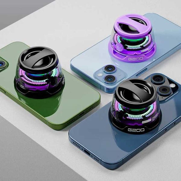 Portable Speakers G200 Magnetic Portable Bluetooth Speaker Mini Sound Box Multifunctional RGB Speaker g200 Bluetooth 5.3 Speaker z250115
