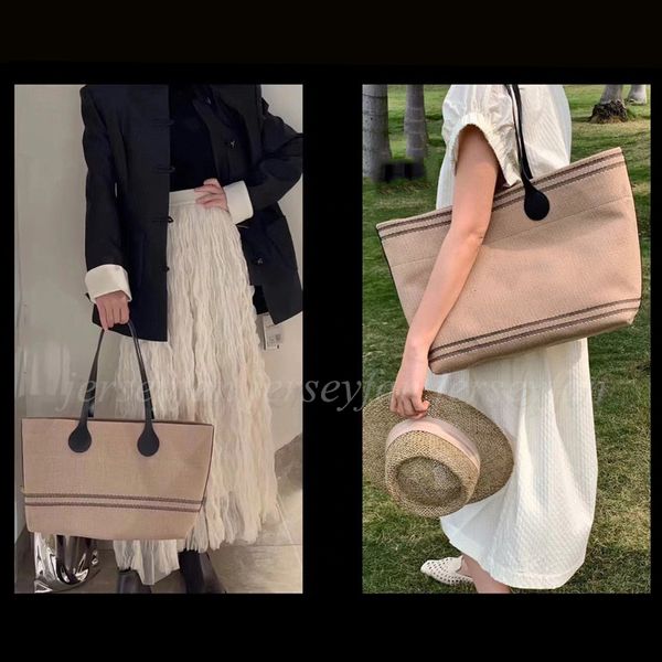 

Women Totes Fashion Casual Tote Bag 34cm/38cm Shoulder Bags Canvas Bag With Dust Bag 29097, Khaki 34x22x12cm