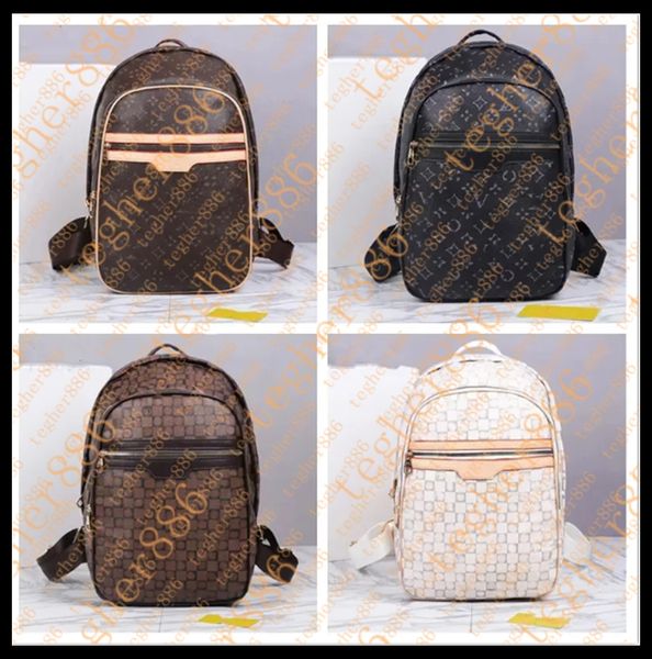 Luxury Designer Backpack Men's Bag Leather Material Computer Backpack Men's Travel Backpack High quality embossed canvas leather laptop backpack