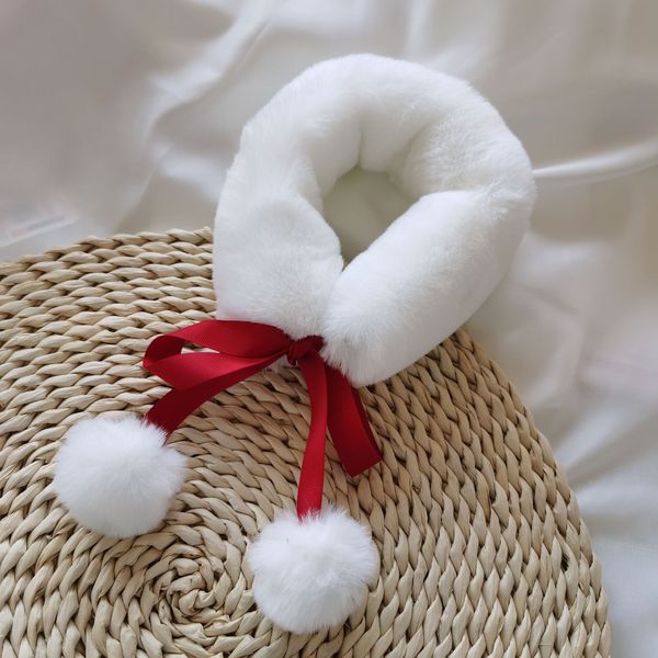 

Chinese style cute furry scarf --800858