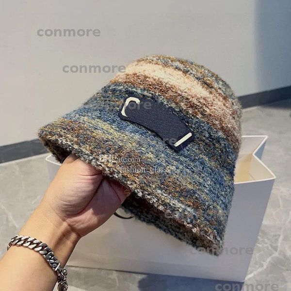 

Designers high quality autumn and winter outdoor protective thick fisherman hat womens luxurious woolen hat with original packaging box BFG2501172, Multi