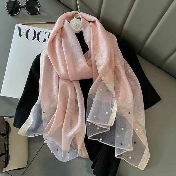 

New spring and summer imitation silk scarf --820735